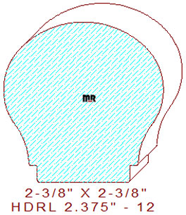 Handrail 2-3/8" - 12