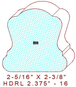 6B10 Handrail 2-3/8" - 16