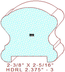 Handrail 2-3/8" - 3 Handrail 2-3/8" - 3