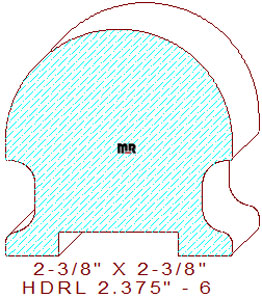Handrail 2-3/8" - 6 Handrail 2-3/8" - 6