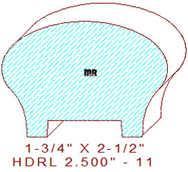 Handrail 2-1/2" - 11 Handrail 2-1/2" - 11