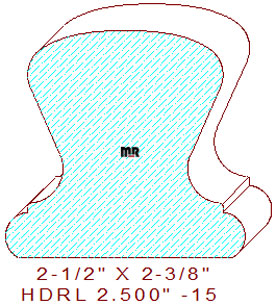 9000 Handrail 2-1/2" - 15 9000 Handrail 2-1/2" - 15