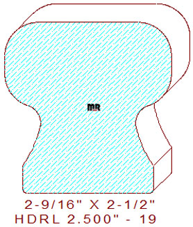 Handrail 2-1/2" - 19 Handrail 2-1/2" - 19
