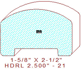 Handrail 2-1/2" - 21 Handrail 2-1/2" - 21