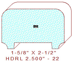 Handrail 2-1/2" - 22 Handrail 2-1/2" - 22