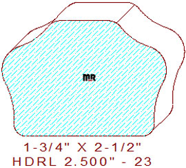 Handrail 2-1/2" - 23 Handrail 2-1/2" - 23