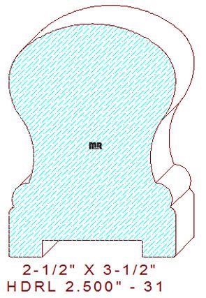 Handrail 2-1/2" - 31 Handrail 2-1/2" - 31