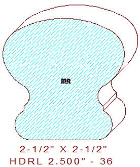 Handrail 2-1/2" - 36 Handrail 2-1/2" - 36