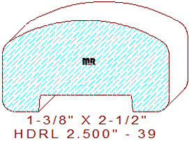 Handrail 2-1/2" - 39 Handrail 2-1/2" - 39
