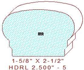 Handrail 2-1/2" - 5