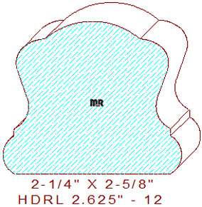 8000 Handrail 2-5/8" - 12 8000 Handrail 2-5/8" - 12
