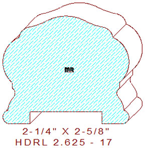 Handrail 2-5/8" - 17 Handrail 2-5/8" - 17