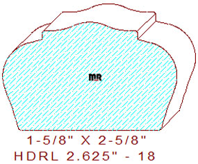 Handrail 2-5/8" - 18 Handrail 2-5/8" - 18