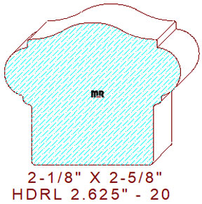 Handrail 2-5/8" - 20 Handrail 2-5/8" - 20