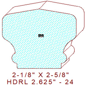 Handrail 2-5/8" - 24 Handrail 2-5/8" - 24