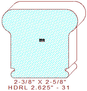 Handrail 2-5/8" - 31