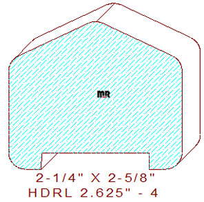 Handrail 2-5/8" - 4 Handrail 2-5/8" - 4