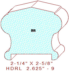 6310 Handrail 2-5/8" - 9