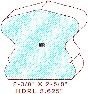 6510 Handrail 2-5/8" 6510 Handrail 2-5/8"