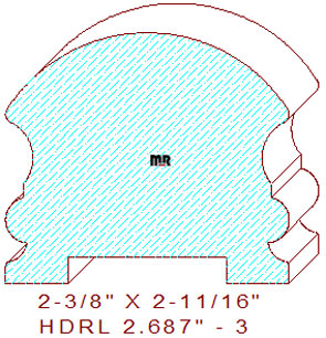 Handrail 2-11/16" - 3 Handrail 2-11/16" - 3