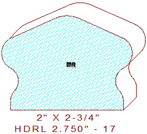 Handrail 2-3/4" - 17 Handrail 2-3/4" - 17