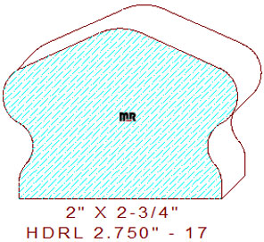 Handrail 2-3/4" - 17