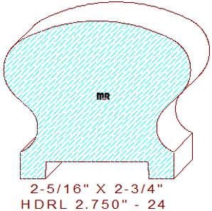 Handrail 2-3/4" - 24