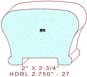 Handrail 2-3/4" - 27 Handrail 2-3/4" - 27