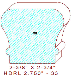 6210 Handrail 2-3/4" - 33