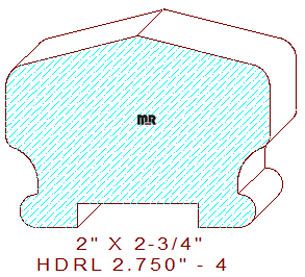 Handrail 2-3/4" - 4 Handrail 2-3/4" - 4