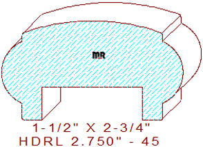 Handrail 2-3/4" - 45