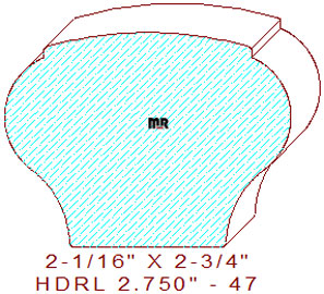 Handrail 2-3/4" - 47 Handrail 2-3/4" - 47