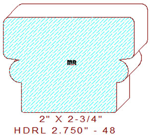 Handrail 2-3/4" - 48