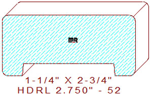 Handrail 2-3/4" - 52 Handrail 2-3/4" - 52