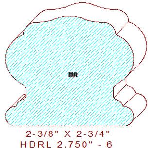 Handrail 2-3/4" - 6 Handrail 2-3/4" - 6