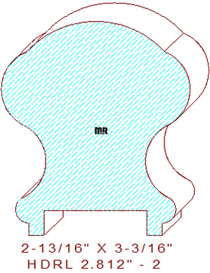 Handrail 2-13/16" - 2 Handrail 2-13/16" - 2