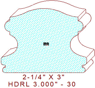 6400 Handrail 3" - 30