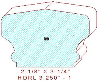 6701 Handrail 3-1/4" - 1