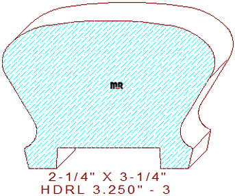 Handrail 3-1/4" - 3 Handrail 3-1/4" - 3