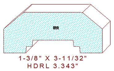 Handrail 3-11/32" 