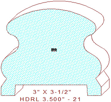 Handrail 3-1/2" - 21 Handrail 3-1/2" - 21