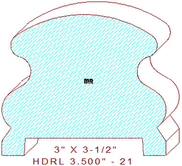 Handrail 3-1/2" - 21