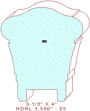 Handrail 3-1/2" - 25 Handrail 3-1/2" - 25