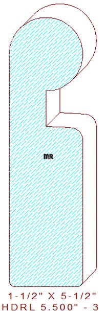 Handrail 5-1/2" - 3 Handrail 5-1/2" - 3