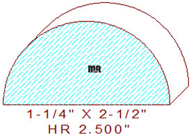 2-1/2" Half Round 2-1/2" Half Round