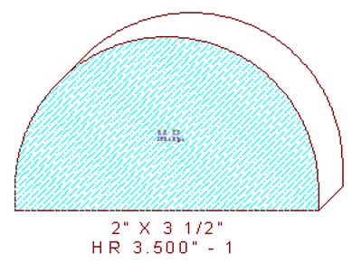 3-1/2" Half Round - 1 3-1/2" Half Round - 1