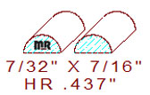 7/16" Half Round 7/16" Half Round