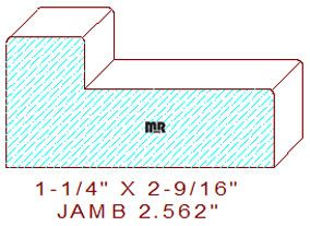 Door Jamb 2-9/16" Door Jamb 2-9/16"