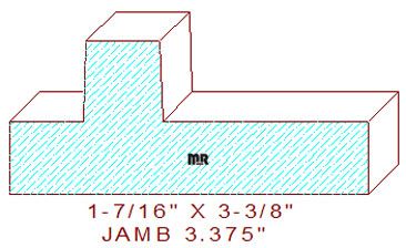 Door Jamb 3-3/8" Door Jamb 3-3/8"