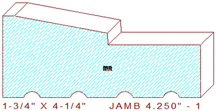 Door Jamb 4-1/4" - 1 Door Jamb 4-1/4" - 1
